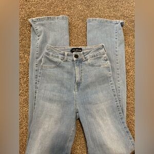 Fit jeans Women's Light Blue Denim flare high rise